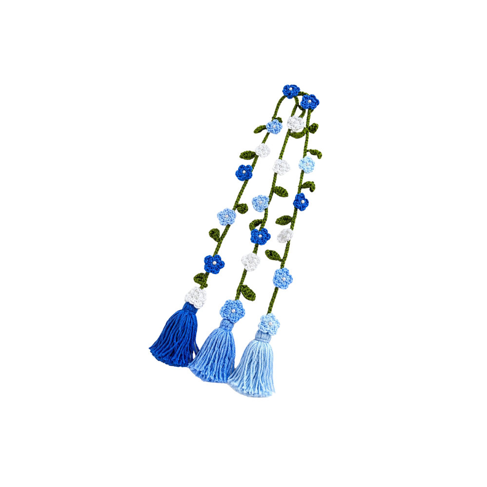 blue floral crochet parandi blue floral crochet parandi