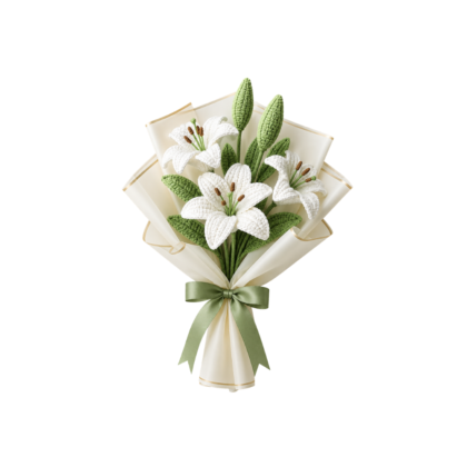 elegant lily crochet flower