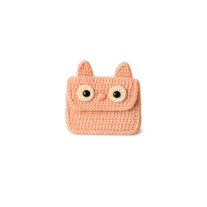 kitty cat crochet wallet