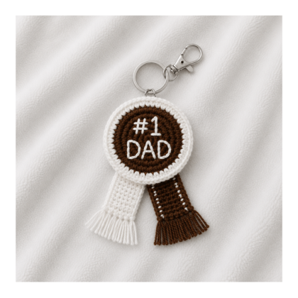 #1 dad keychain