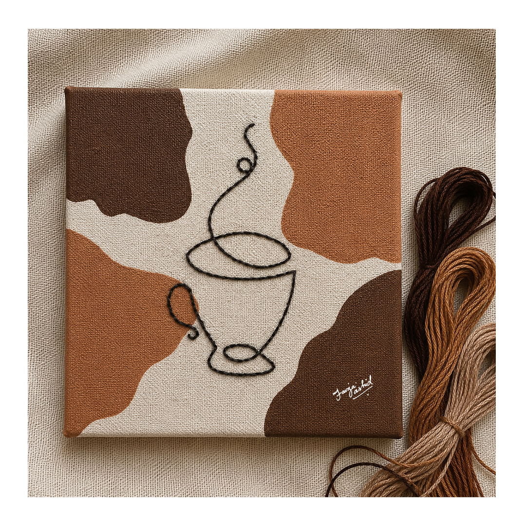 boho coffee embroidered canvas boho coffee embroidered canvas