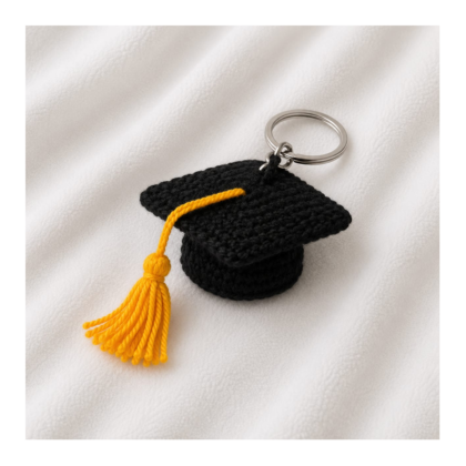 graduation cap keychain