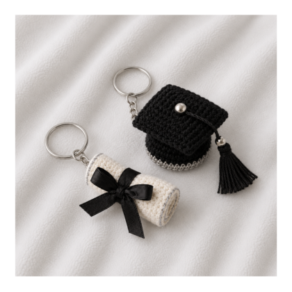 graduation keychain duo