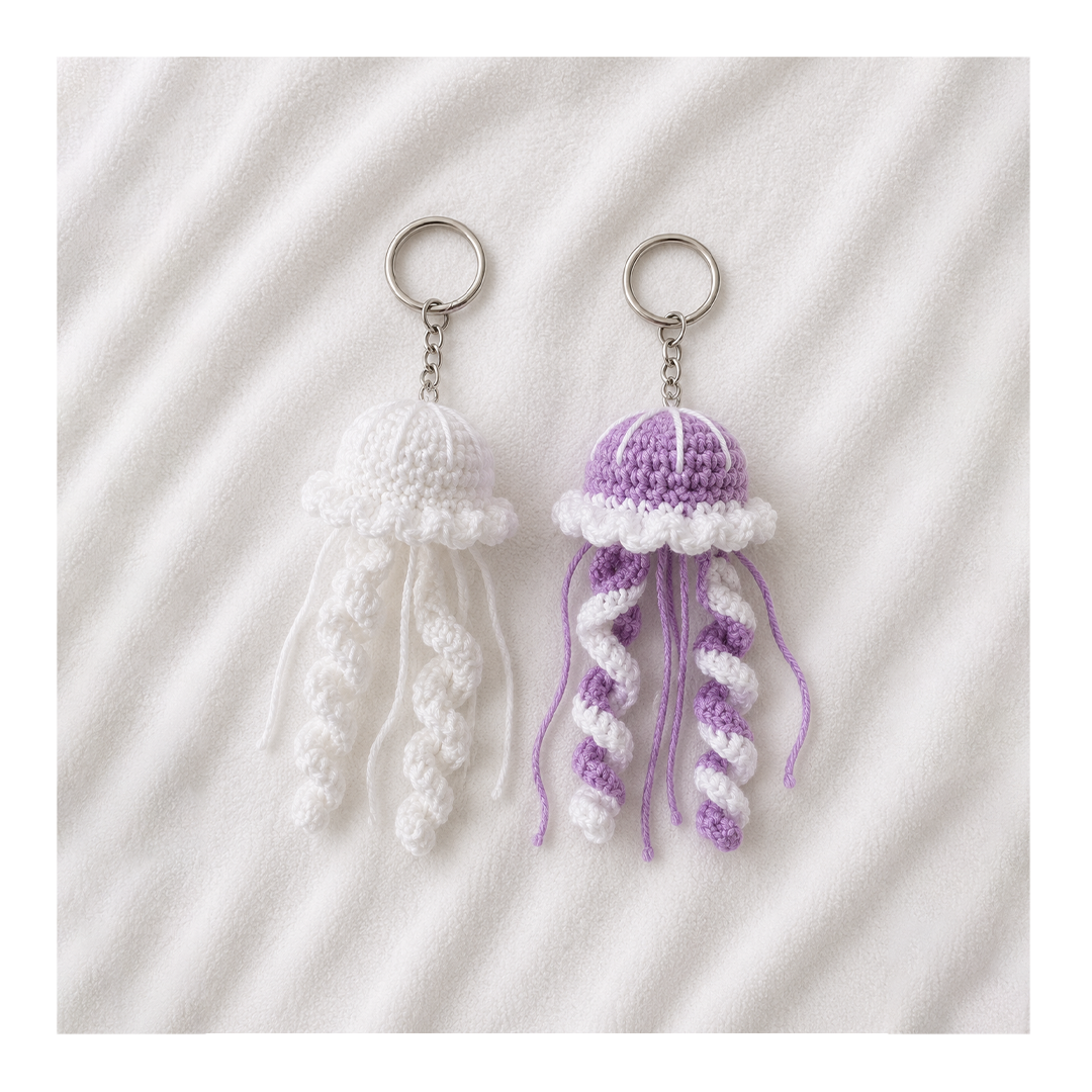 jellyfish keychains pair jellyfish keychains pair