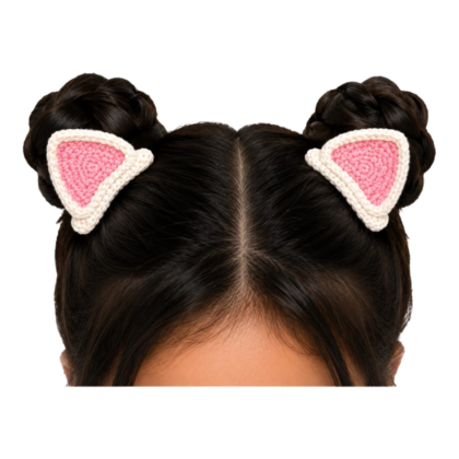 kitty ear hair clips