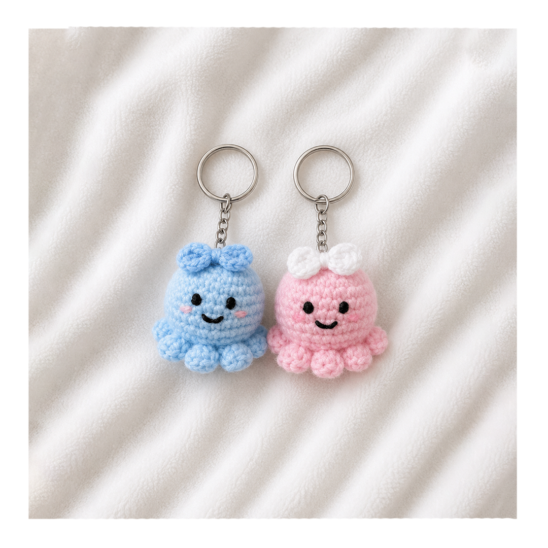 matching mini octopus keychains matching mini octopus keychains