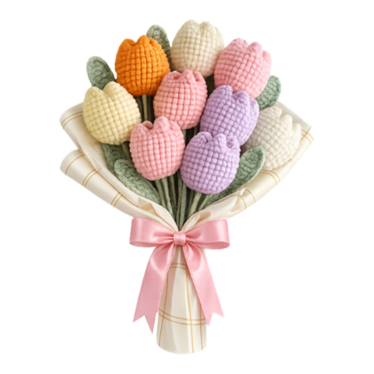 pastel tulip flowers