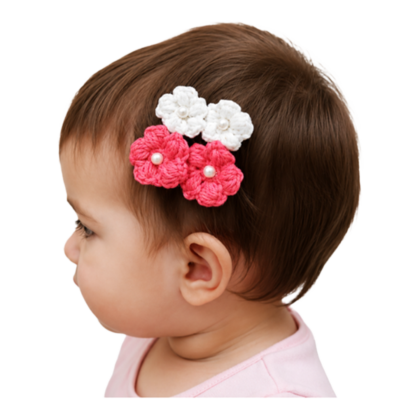 pearl flower hair clip