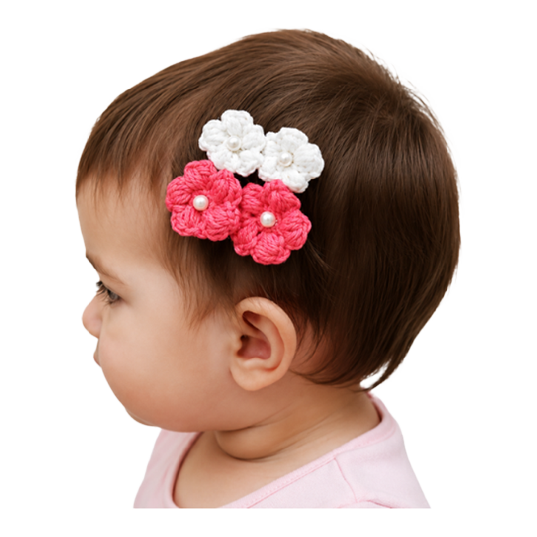pearl flower hair clip pearl flower hair clip