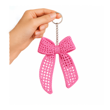 premium bow keychain