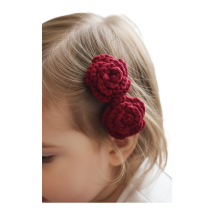 rose hair clip