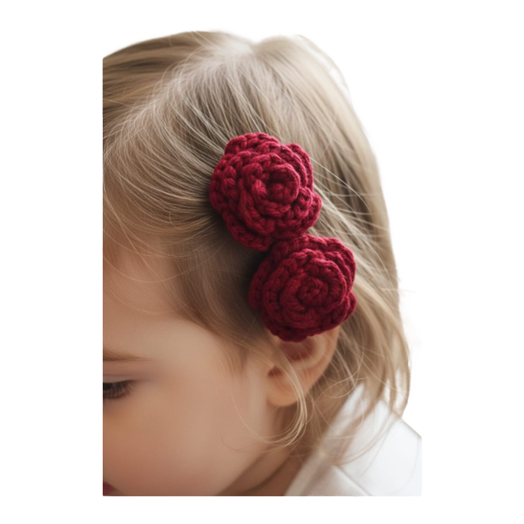 rose hair clip rose hair clip