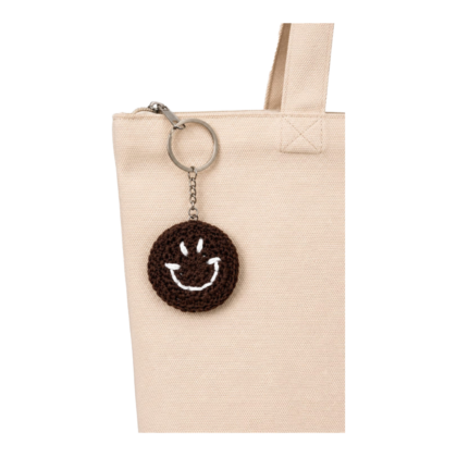 smiley face kechain