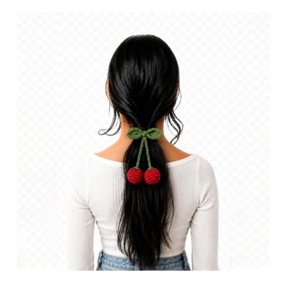 cherry hair tie