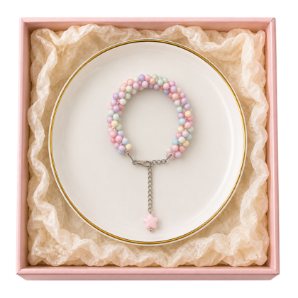 pastel charm bracelet