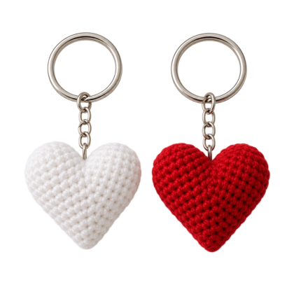 Heart Keychains duo