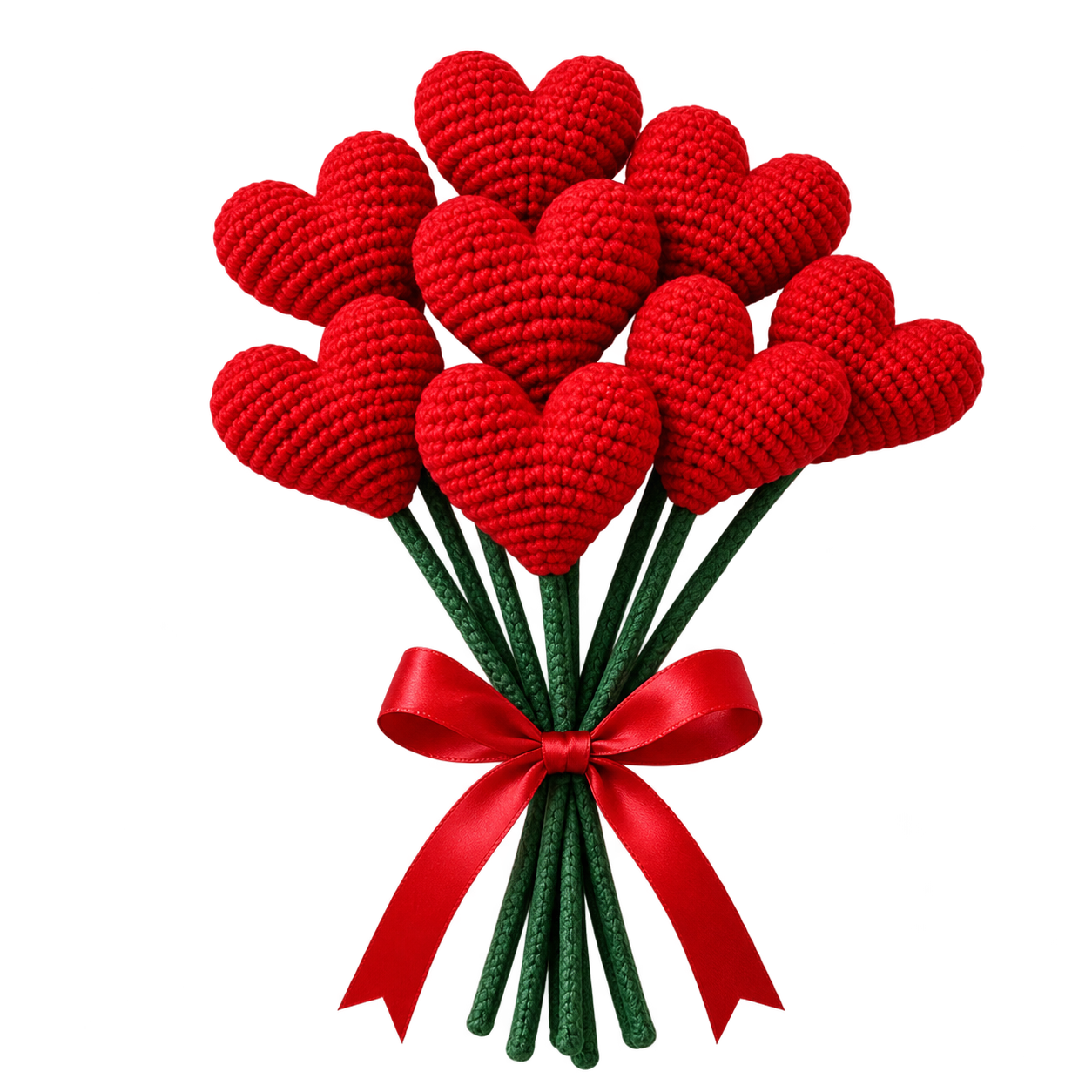 9ed4006c 4603 4d58 b9b6 043fc13a3fb8 Red Heart Bouquet (Bunch of 8 Hearts)