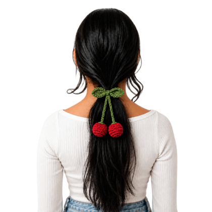 cherry hair tie